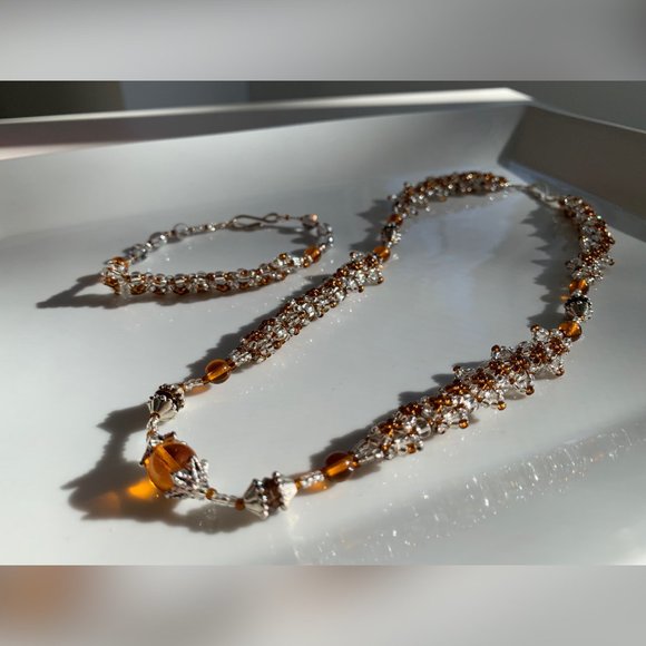 Swarovski Beaded & Crystals Handmade Set - Picture 3 of 11